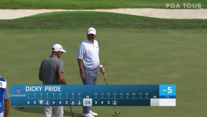 Dicky Pride holes long birdie putt at Ascension Charity Classic