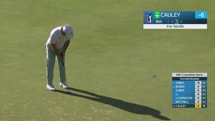 Bud Cauley sinks 7-foot birdie putt on No. 16 at RBC Canadian