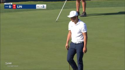 Yuxin Lin makes birdie putt on No. 17 at The American Express