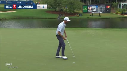 Nicholas Lindheim's iron leads to birdie at Wyndham