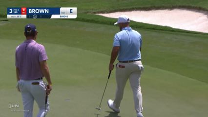 Scott Brown's tee shot yields birdie at Wyndham