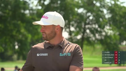 Wyndham Clark's 105-yard approach sets up birdie on No. 7 at BMW Championship