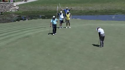 Stuart Appleby makes birdie on No. 17 at Principal
