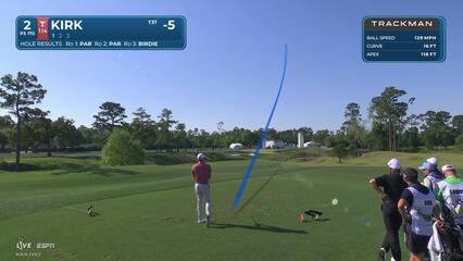 Chris Kirk hits 171-yard drive to 4 feet, sets up birdie on No. 2 at Texas Children's