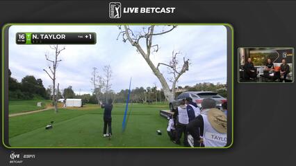 Nick Taylor hits 166-yard drive to 13 feet, sets up birdie on No. 16 at The Genesis