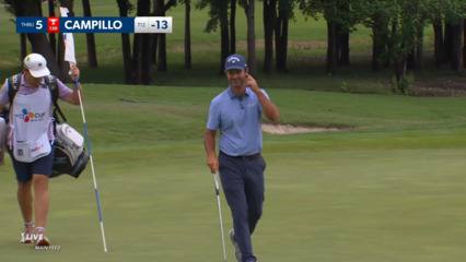Jorge Campillo gets up-and-down for birdie at THE CJ CUP