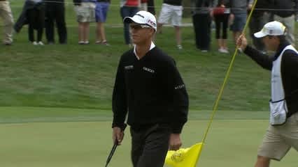 John Senden holes lengthy birdie putt at Cadillac Match Play