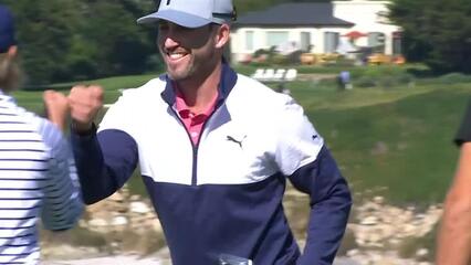 Chris Baker sinks 22-footer for eagle at AT&T Pebble Beach