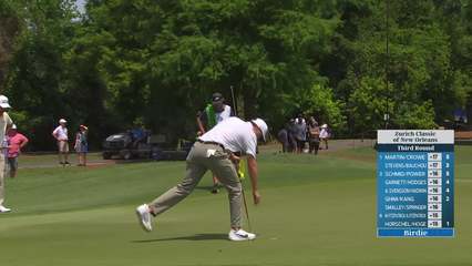 Thompson/Eckroat makes birdie on No. 1 at Zurich Classic