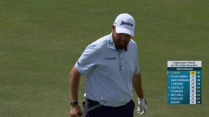Shane Lowry sinks 5-foot birdie putt on No. 18 at Cognizant Classic