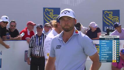 Sam Burns hits tee shot to 6 feet, sets up birdie on No. 14 at RBC Canadian