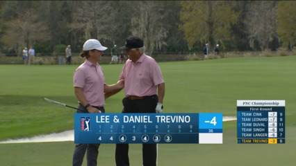 Lee Trevino makes lengthy birdie putt at PNC Championship