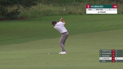 Mark Hubbard makes birdie on No. 13 at Wyndham