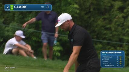 Wyndham Clark gets up-and-down from 112 yards for birdie on No. 2 at RBC Canadian