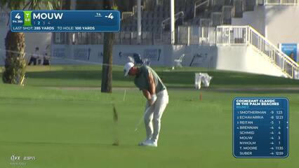 William Mouw hits 99-yard approach to 8 feet, sets up birdie on No. 4 at Cognizant Classic