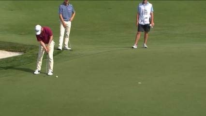 Anders Albertson holes birdie putt at Honda