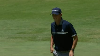 Jacob Bridgeman bends in birdie putt at BMW Charity Pro-Am