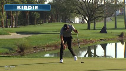 Matti Schmid sinks 4-foot birdie putt on No. 3 at Cognizant Classic