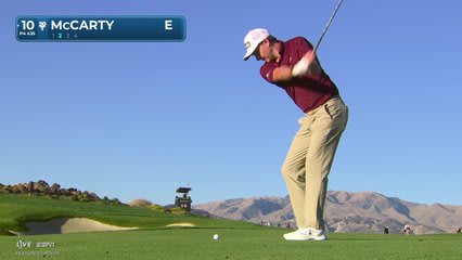 Matt McCarty gets up-and-down from 162 yards for birdie on No. 10 at Bank of Utah
