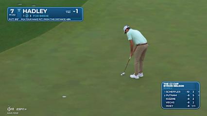 Chesson Hadley makes birdie on No. 7 at THE CJ CUP