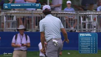 Svensson/Hadwin makes birdie on No. 14 at Zurich Classic
