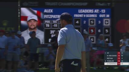 Alex Fitzpatrick drains 32-foot birdie putt on No. 10 at Truist Championship
