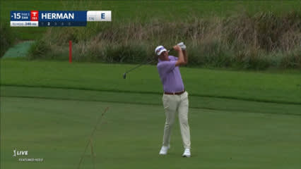 Jim Herman makes birdie on No. 15 at Wyndham