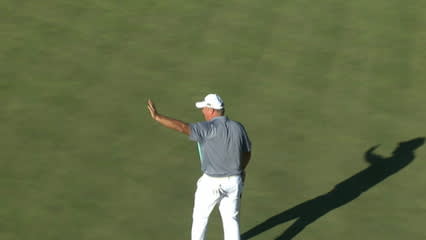 Duffy Waldorf's huge breaking eagle putt at Charles Schwab Cup