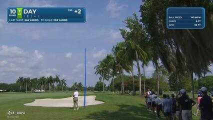 Jason Day sinks 4-foot putt for birdie on No. 10 at Cadillac
