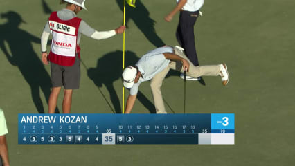 Andrew Kozan's 36-foot birdie putt at Honda