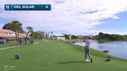 Cristobal Del Solar sends tee shot to 6-feet and birdies at Cognizant Classic
