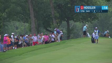 Beau Hossler makes birdie on No. 17 at John Deere