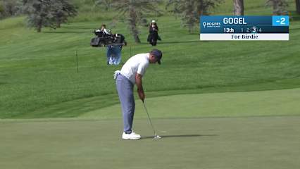 Matt Gogel makes birdie on No. 13 at Rogers Charity Classic