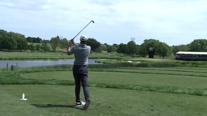T.J. Vogel's tee shot in close yields birdie at Pinnacle Bank Championship
