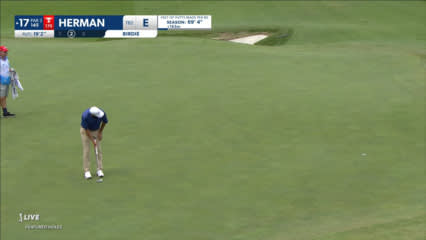 Jim Herman sinks 19-foot birdie at AT&T Byron Nelson