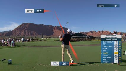 Ben James hits tee shot to 15 feet, sets up birdie on No. 15 at Bank of Utah