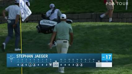 Stephan Jaeger sinks birdie putt at Boise Open
