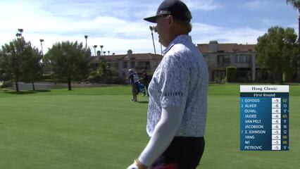 Ernie Els makes birdie on No. 14 at Hoag Classic