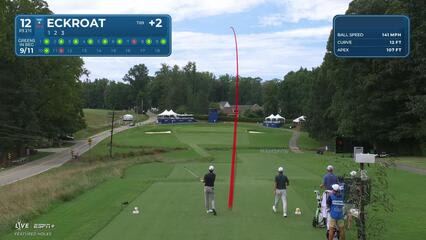 Austin Eckroat makes birdie on No. 12 at Wyndham