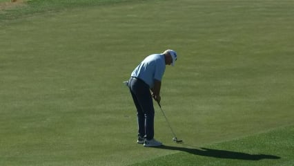 Mark O'Meara drops putt to birdie No. 17 at Cologuard