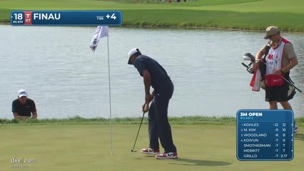 Tony Finau makes birdie on No. 18 at 3M Open