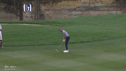 Sam Ryder makes birdie on No. 14 at THE CJ CUP