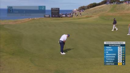 Marcus Armitage rolls in putt for birdie at Genesis Scottish Open