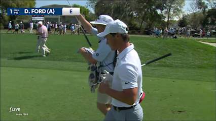 David Ford nearly holes opening approach from 143 yards at Arnold Palmer