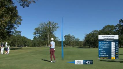 Harrison Endycott reaches in two and birdies at Sanderson Farms