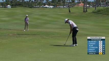 Kihei Akina makes birdie on No. 1 at Puerto Rico