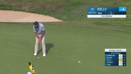 Jerry Kelly makes birdie on No. 16 at Boeing Classic