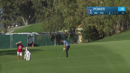 Seamus Power makes eagle putt on No. 9 at Farmers