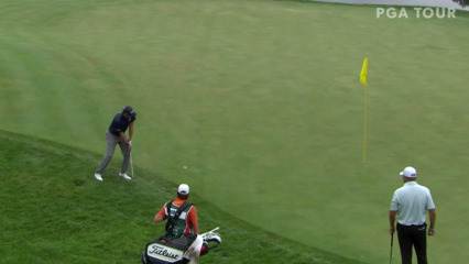 Lee Hodges chips in for eagle at Korn Ferry Tour Champ