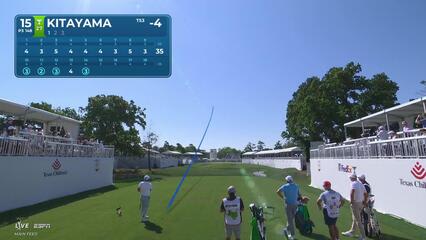 Kurt Kitayama hits 149-yard tee shot to 5 feet, sets up birdie on No. 15 at Texas Children's